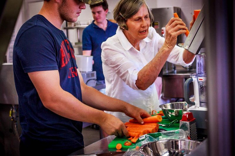 Dig In Volunteers Cooking Meals for the Homeless